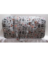 Vera Bradley Women XL TRAVELER DUFFEL BAG DOG SHOW pups on gray woof - $224.22 CAD