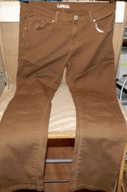 Carbon Brown Jeans Mens Size 34 X 33 Straight Leg 70829 Cotton/Spandex 234J - $446.47 MXN