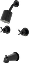 Matte Black Millennium Tub And Shower Faucet From Kingston Brass, Model Number - $166.94