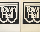 NYU Town Hall Programs Jennie Tourel Earl Wild + Evelyn Mandac Theodor U... - $17.82