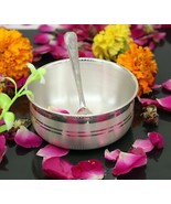 99.9 pure sterling silver handmade solid silver bowl kitchen utensils, v... - $417.02 CAD