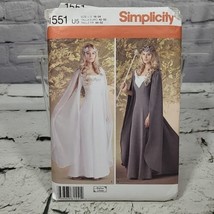 Simplicity Pattern #1551-Misses&#39; Fairy/Princess/Medieval Gown-Size 16 - 24 Uncut - £11.67 GBP
