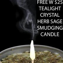 Haunted FREE W $25 EXTREME CLEARING PROTECTION SAGE CRYSTAL HEARB CANDLE MAGICK  image 2