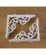 2 Cast Iron Shelf Brackets New Antique Style White 6.5&quot; x 5.5&quot; Corbels B... - €20,56 EUR