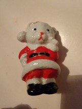 Collectible Christmas Figure Figurine Holiday Ceramic Decor Santa Claus Bear - £10.76 GBP