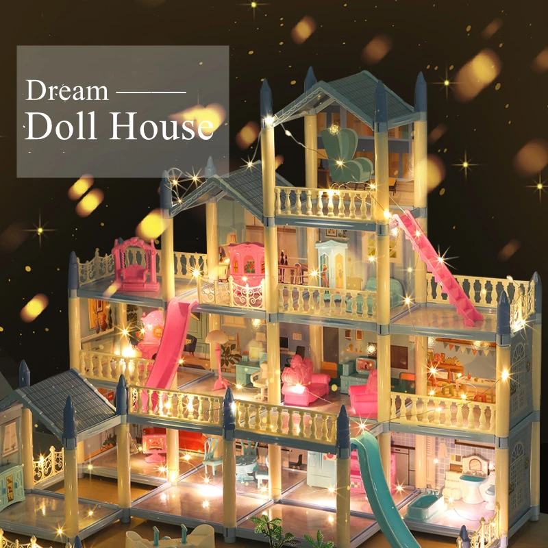 Doll Houses 3D Assembled DIY Miniatures Dollhouse Accessories Villa Prin... - £18.72 GBP+