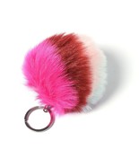 Multi Color 100% Polyester Faux Fur Pom Pom Keychains   New - €5,03 EUR