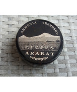 Obsidian round box made in Armenia with The Mount Ararat - £64.79 GBP