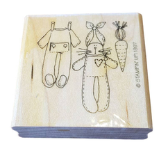 Stampin Up The Cats Pajamas Kitty Cat Wood Mounted Rubber Stamp  - £3.93 GBP