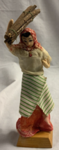 Vintage Cloth Folk Art Doll  Carrying Sticks 7.5&quot; - £6.89 GBP