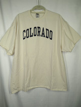 Men&#39;s Gildan Ultra Cotton Natural COLORADO T-Shirt Size 2XL - $14.99