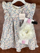 Catherine Malandrino Girls Round Neck Sleeveless Floral Dress Summer Sz ... - $33.70 CAD