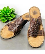 UGG Women&#39;s Keala Cho Sandal Size 8 Slide Flip Flop Brown Leather Braide... - $682.94 MXN