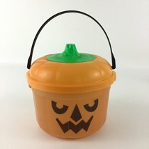 McDonalds McGoblin Bucket Pumpkin Jack O Lantern Halloween Trick Treat Vintage - £27.21 GBP