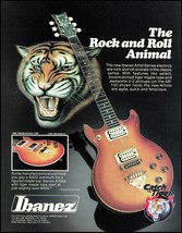 1981 Ibanez Artist Series AR-100 Tiger Maple Top guitar advertisement ad print - £3.38 GBP