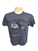 Disney I am with Goofy Mickey Mouse Kids Medium Gray TShirt - £15.03 GBP