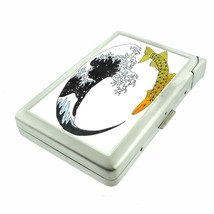 Zen Fish Em1 Cigarette Case with Built in Lighter Metal Wallet - £14.31 GBP