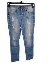 Dollhouse Jeans Womens/Juniors 3 Charley Skinny Leg Low Rise Light Wash Blue  - £14.66 GBP
