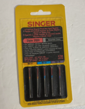 Singer Red Band Needles Style 2020 Regular Point 4766 Assorted sizes 8/1... - $5.35