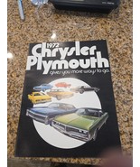 1972 Chrysler Plymouth Car Brochure  Barracuda Road Runner Newport Imperial - $146.82 MXN