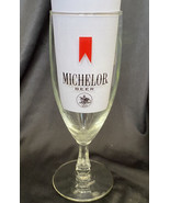 Vintage Michelob Beer Footed Pilsner Beer Glass 7.5&quot; Anheuser Busch 1896 - £11.58 GBP