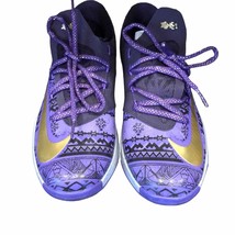 2013 Nike KD 599477-501 Basketball Shoes Purple Gold Youth 6 women’s siz... - £95.62 GBP