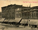 East Side Square Street View Faribury Nebraska NE 1912 DB Postcard D5 - $8.87