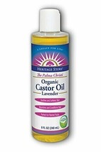 Heritage Store Lavender Castor Oil, Organic, Cold Pressed, 8oz - £15.30 GBP