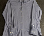 MIZZEN + MAIN Spinnaker Men&#39;s XL Trim Fit Blue White Micro Check Gingham... - $24.69