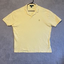 Lauren Ralph Lauren Men Polo Shirt XL Yellow Crest Patch Embroidered Vin... - £16.72 GBP