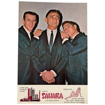 Vintage 1960s Old Las Vegas Postcard Hotel Sahara Casino Rat Pack Sinatra Martin - $39.49