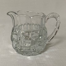VINTAGE 1981 Higbee &amp; Company Antique Clear Glass Creamer Cut Log Collec... - $33.66