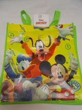 NEW Disney Sport Mickey Mouse &amp; Friends Reusable Eco Green Shop Tote Bag Handles - £6.04 GBP