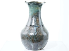 Vintage Owens Pottery Seagrove NC Vase with complex glaze - $133.65