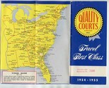 Quality Courts Motel Directory 1954 - 1955 Travel First Class - £9.54 GBP