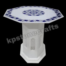 45&quot; Marble table top with stand / Octagon Shape coffee table top / white marble - £3,902.61 GBP