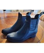 NAUTICA Women&#39;s Ankle Rain Boots Blue Size 6 Good Used Condition - £18.11 GBP