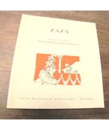 Libretto d&#39;opera Zazà Ruggero Leoncavallo Sonzogno 1994 - £16.22 GBP