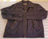 Michael Kors Black Nylon Trainer Rain Coat Windbreaker Mens XL - $19.79