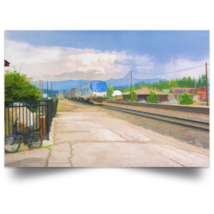 Satin Poster "Train Station" - $279.34 MXN - $744.73 MXN