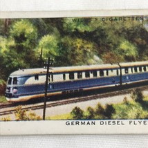 German Diesel Flyers Locomotive Train Wills Cigarette Tobacco Card Vinta... - $14.95