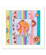 Ladybug Hugs White Framed Print Wall Art - €80,88 EUR