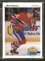 Montreal Canadiens Mark Pederson RC Rookie Card 1990 Upper Deck #532 - £0.39 GBP