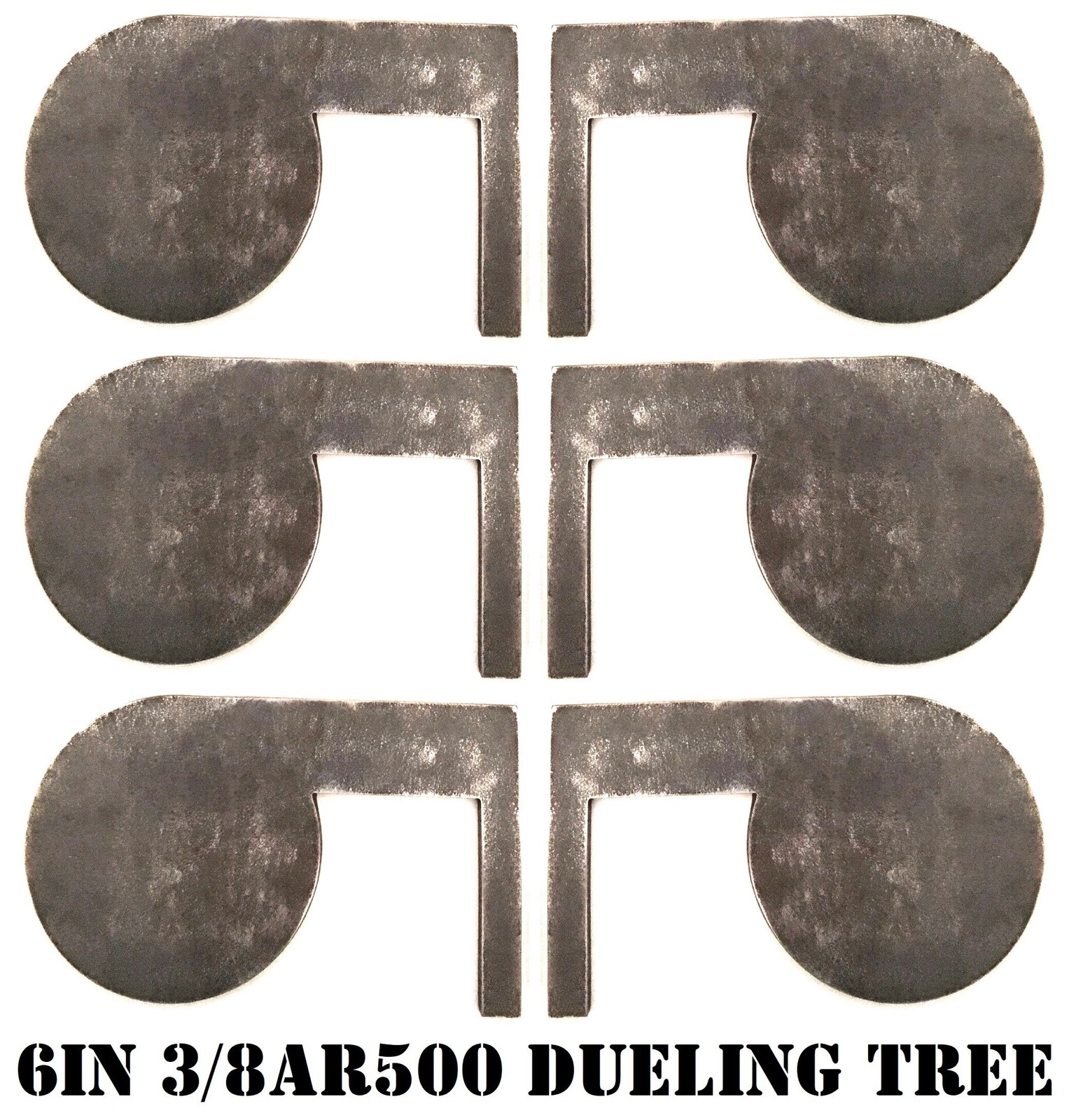 Magnum Target 6in. 3/8in. Thk. AR500 Steel Targets for DIY Dueling Trees - Six M - £100.35 GBP