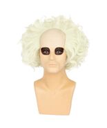 WeKen Unisex Short Bald Wig Halloween Cosplay White Mixed Light Green - $119.43 MXN