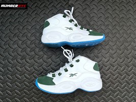 Reebok Question Mid Michigan State White Green Basketball KIDS Sneakers ... - $89.09