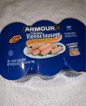 Armour 6 Pack Chicken Vienna SAUSAGE-GREAT With Any Meal - £3.68 GBP