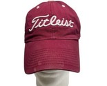 Titleist Michigan State Maroon Adjustable Baseball Ball Cap Hat Grundgy - $14.36