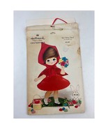 Vintage 1960s Hallmark Red Riding Hood Centerpiece Paper Honeycomb Table... - $17.10 CAD