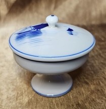 Antique Nippon Ware NPMC Lidded Condiment Container Windmill Sailboat Scene - €49,38 EUR